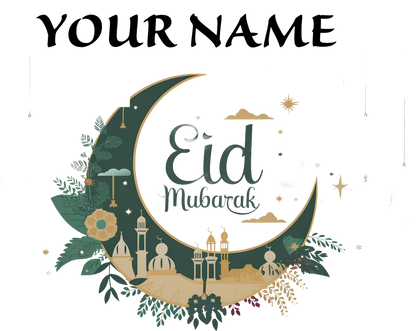 Premium Personalized Eid T-Shirt for Kids – Custom Name Printing - SP 002