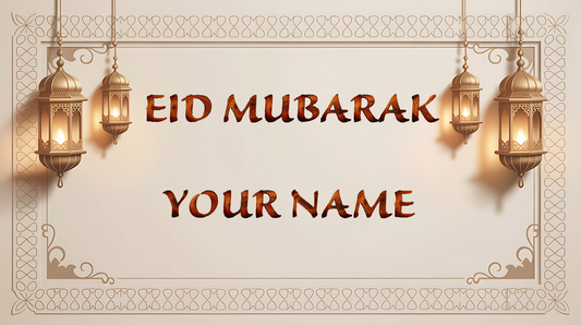 Premium Personalized Eid T-Shirt for Kids – Custom Name Printing - SP 004